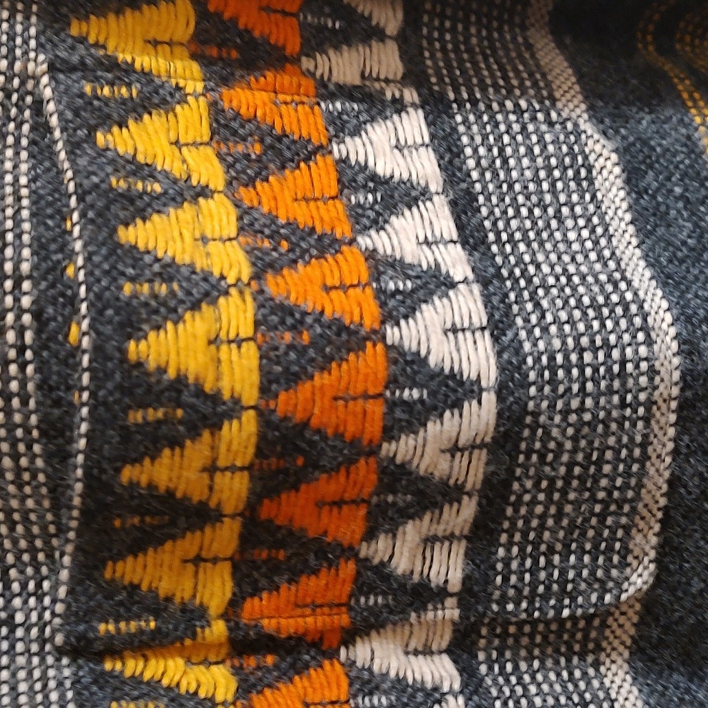 Vtg Wool Blanket Jacket - image 5